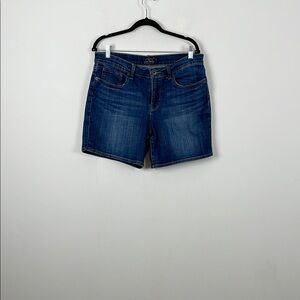 Lucky Brand The Roll Up Blue Stretch 5 Pocket Women's 10/30 Casual Denim Shorts
